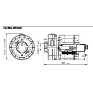 Nice-Rondo RN2080 Φ76/ΒΜ Διπλό