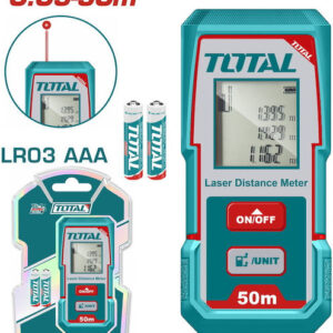 Total TMT55016 - Μέτρο Laser με Εύρος Μέτρησης 0.05m-50m