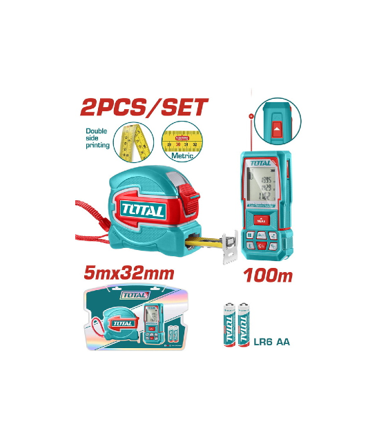 TOTAL - ΕΠΑΓΓ. ΣΕΤ ΜΕΤΡΗΤΗΣ ΑΠΟΣΤ. LASER 100m 2ΤΕΜ